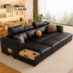 كنب زاوية متعدد المزايا فحم