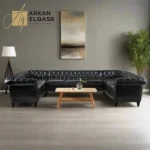 كنب زاوية دائري بتصميم فخم