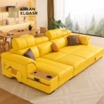 كنب زاوية متعدد المزايا فحم