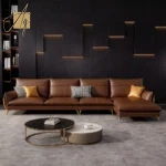 كنبة زاوية فخمة بتصميم مبتكر