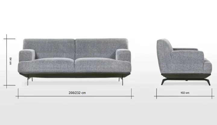 كنب قماش بشكل مميز وجذاب من ستيف