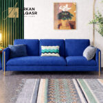 كنب مودرن من القماش و الارجل المعدنية