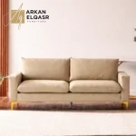 كنبة ثلاثية مخملية بتصميم دوريا