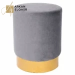 مقعد بوف دائرى استيلي مذهب مميز