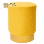 مقعد بوف دائرى استيلي مذهب مميز