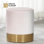 مقعد بوف دائرى استيلي مذهب مميز