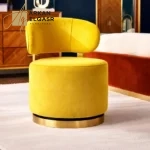 مقعد تسريحة مخملي انيق