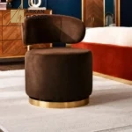 مقعد تسريحة مخملي انيق