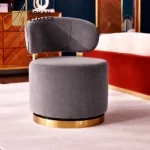 مقعد تسريحة مخملي انيق