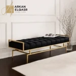 بنش مودرن بسيط من الاستيل المذهب