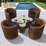 جلسة خارجية مميزة من كراسي و طاولة شيك