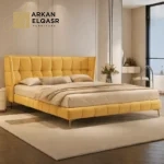 سرير جلدي إيطالي لغرفة نومك مع 2 كومود