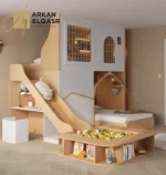 سرير اطفال دورين متعدد الوظائف