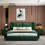 سرير بتصميم جذاب وانيق مع 2 كومدينة