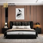 سرير بتصميم جذاب وانيق مع 2 كومدينة