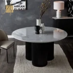 طاولة سفرة رخامية بتصميم فريد