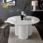 طاولة سفرة رخامية بتصميم فريد