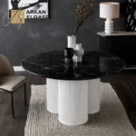 طاولة سفرة رخامية بتصميم فريد