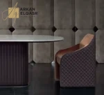 طاولة طعام بيضاوية فاخرة