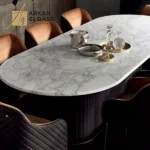 طاولة طعام بيضاوية فاخرة