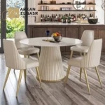 طاولة طعام دائرية فاخرة