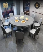 طاولة طعام رخامية قابلة للطي