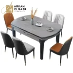 طاولة طعام رخامية قابلة للطي