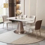 طاولة طعام دائرية قابلة للطي