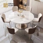 طاولة طعام دائرية قابلة للطي