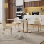 طاولة طعام مستطيلة من الرخام