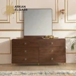 طاولة تسريحة ستة أدراج مع مرآة