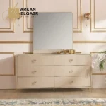 طاولة تسريحة ستة أدراج مع مرآة