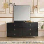 طاولة تسريحة ستة أدراج مع مرآة