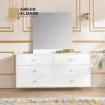 طاولة تسريحة ستة أدراج مع مرآة