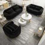 طقم جلوس مكون من 2 كنبه و 1 فوتيه