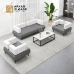 طقم كنب مودرن بتصميم منقسم