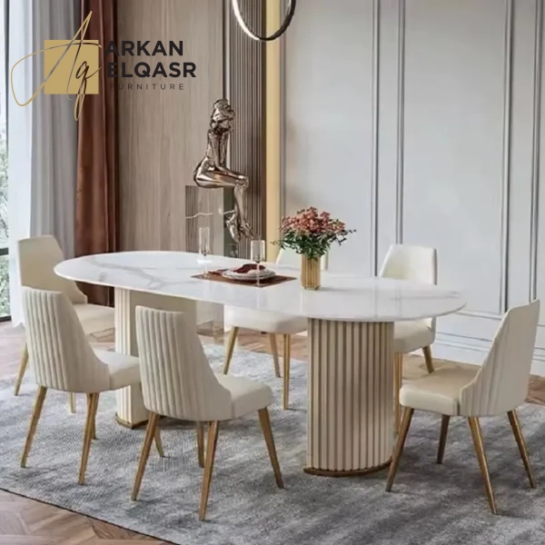 غرفة طعام رخامية