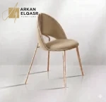كرسي طاولة طعام من الاستيل الفاخر