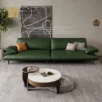 كنب مودرن جلد بتصميم ايطالي فاخر