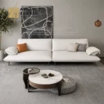 كنب مودرن جلد بتصميم ايطالي فاخر