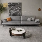 كنب مودرن جلد بتصميم ايطالي فاخر