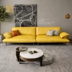 كنب مودرن جلد بتصميم ايطالي فاخر