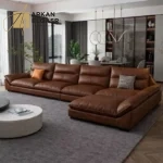 كنب زاوية بتصميم عصري مميز – تنجيد مريح وهيكل متين – يناسب المساحات الواسعة والزاوية