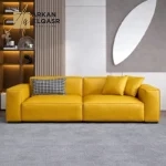 كنب مودرن جلد فاخر لغرفة المعيشة