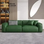 كنب مودرن جلد فاخر لغرفة المعيشة