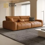 كنب جلد مودرن فاخرة لغرفة المعيشة