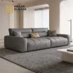 كنب جلد مودرن فاخرة لغرفة المعيشة