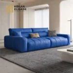 كنب جلد مودرن فاخرة لغرفة المعيشة