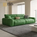 كنب جلد مودرن فاخرة لغرفة المعيشة