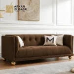 كنب مودرن بتصمي كابوتونيه مذهب